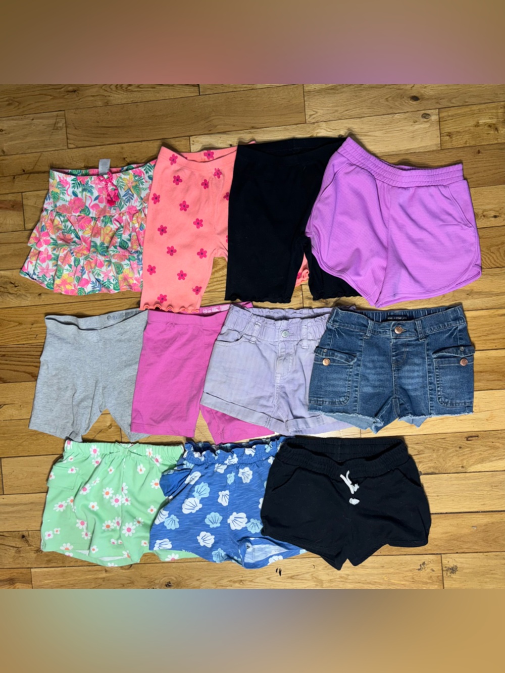 Girls Size 8 Shorts Bundle | 11 Pairs Summer Shorts Lot